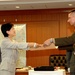 Japanese Defense Minister Honors U.S. Military Leader