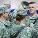 Soldier Promoted, Reunited with Twin Sisters in Iraq