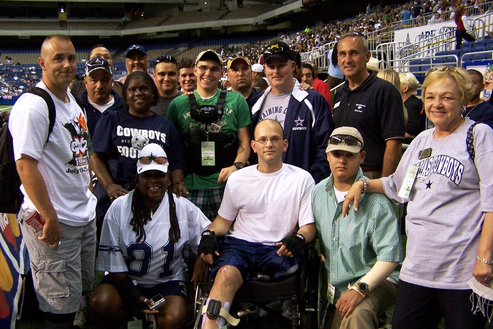 Bank of America Hosts Injured Troops at Cowboys Training Camp