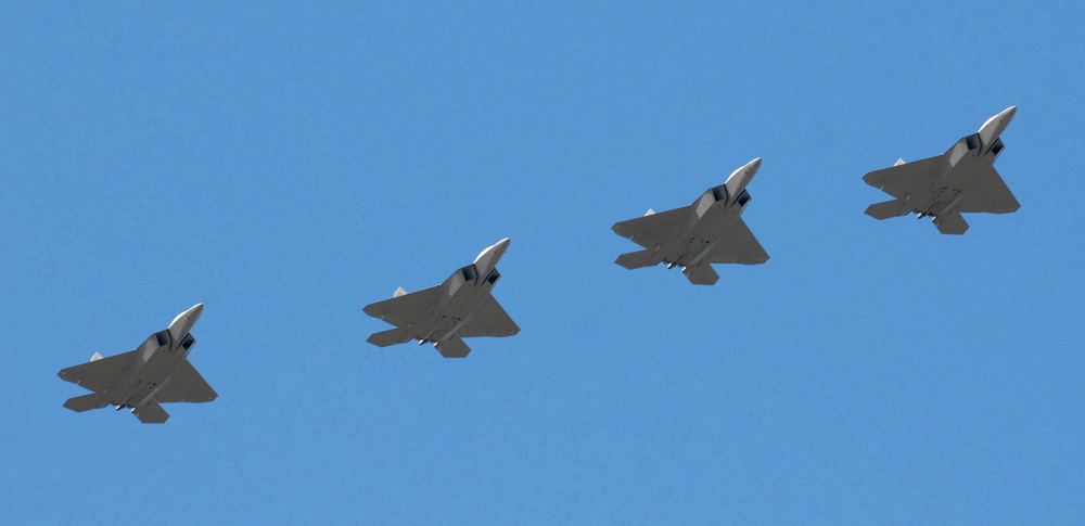 Air Force's Newest Fighter Jets Arrive at Elmendorf Air Force Base