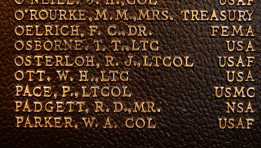 Pace's Name Displayed at National War College