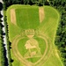 Field Artist Mows Purple Heart Medal Design into Orange County, N.Y. Landscape