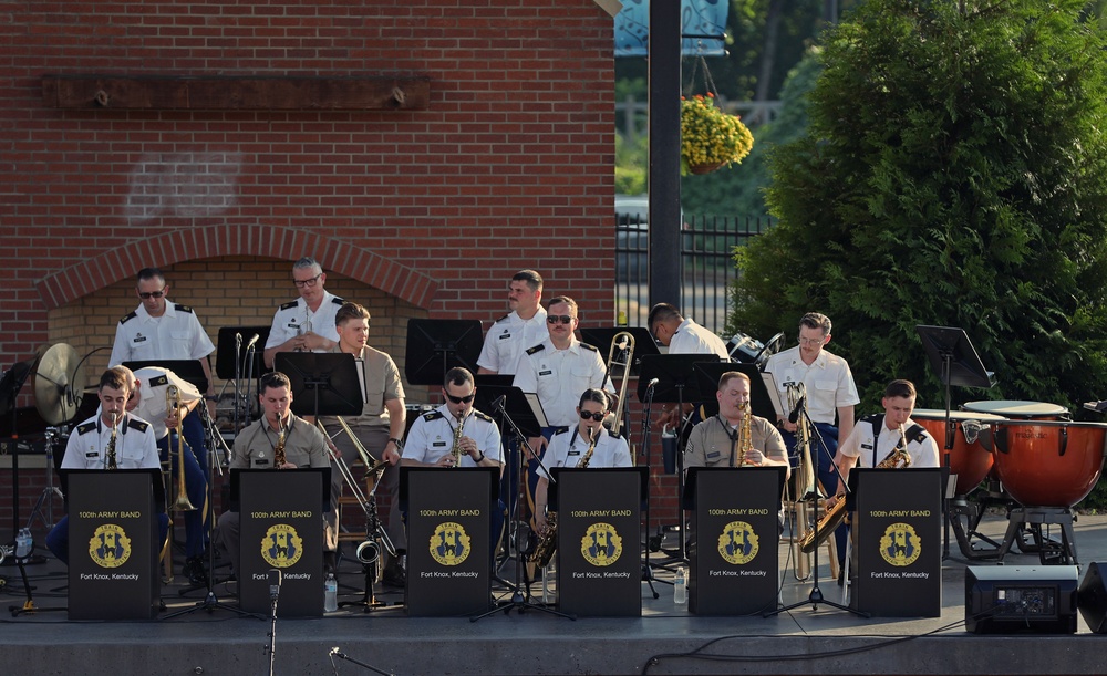 Army Reserve band performs for the Forest City Community