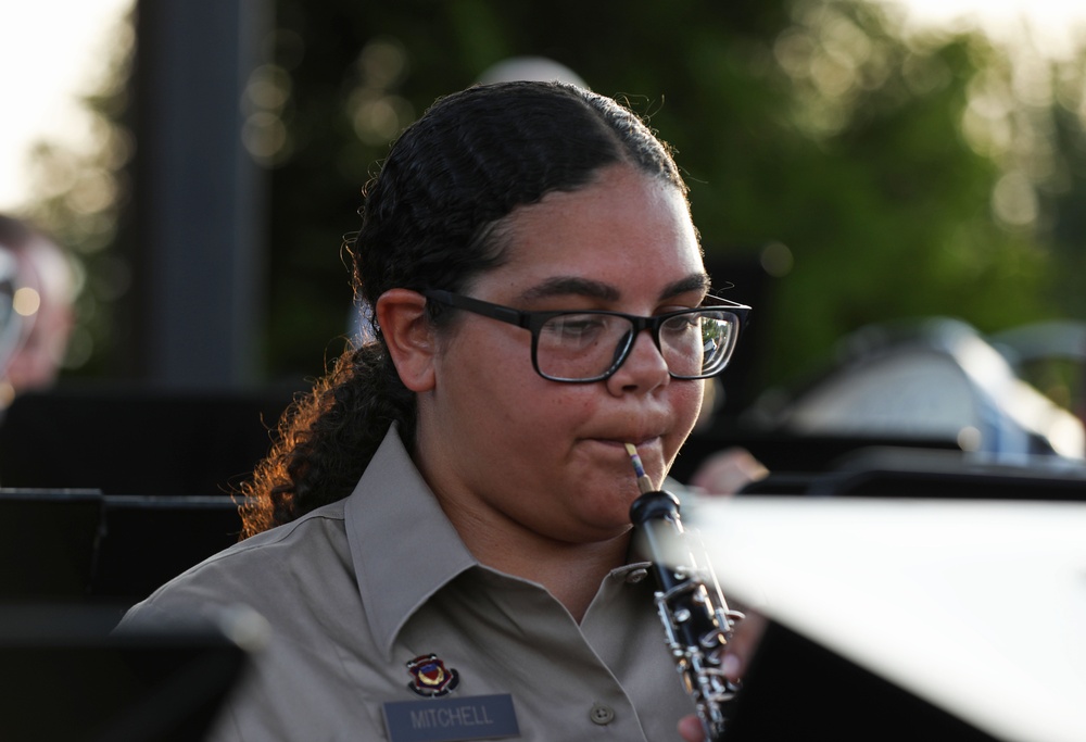Army Reserve band performs for the Forest City Community
