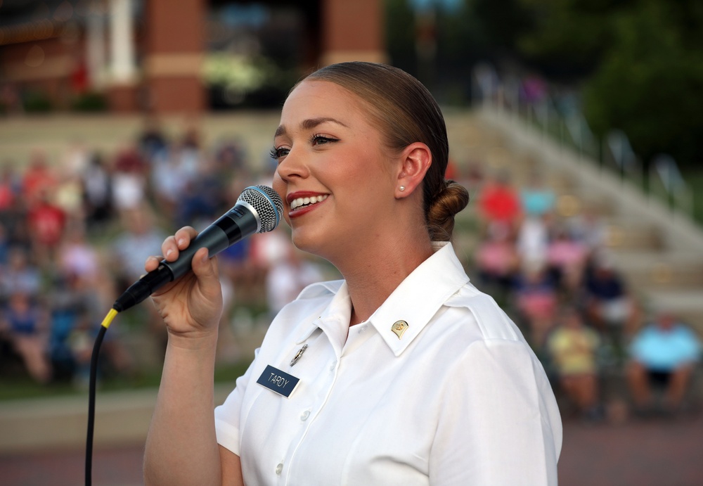 Army Reserve band performs for the Forest City Community