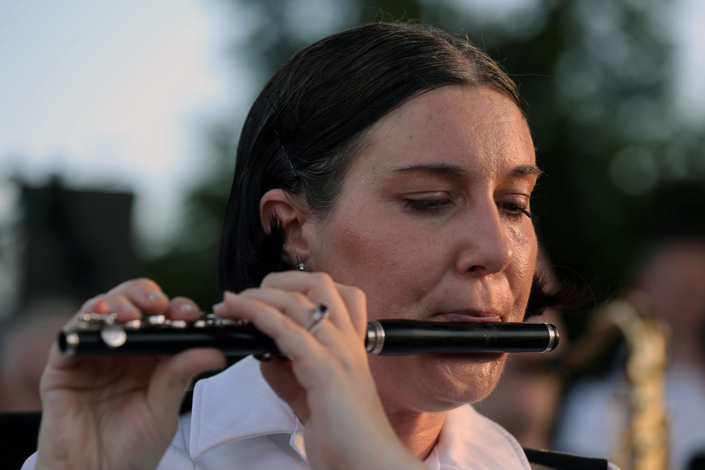 Army Reserve band performs for the Forest City Community