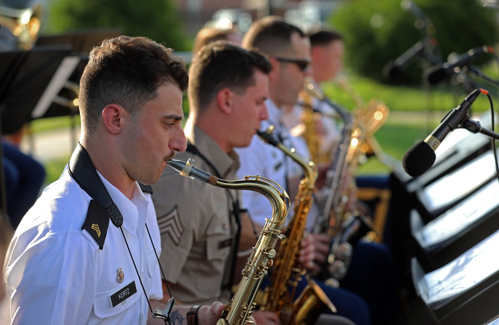 Army Reserve band performs for the Forest City Community