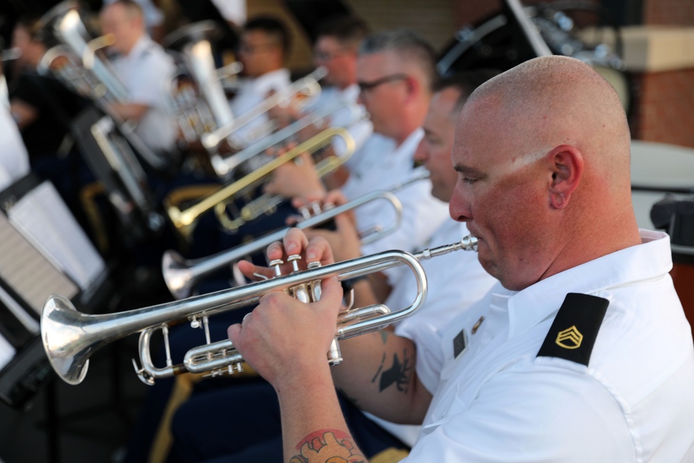Army Reserve band performs for the Forest City Community
