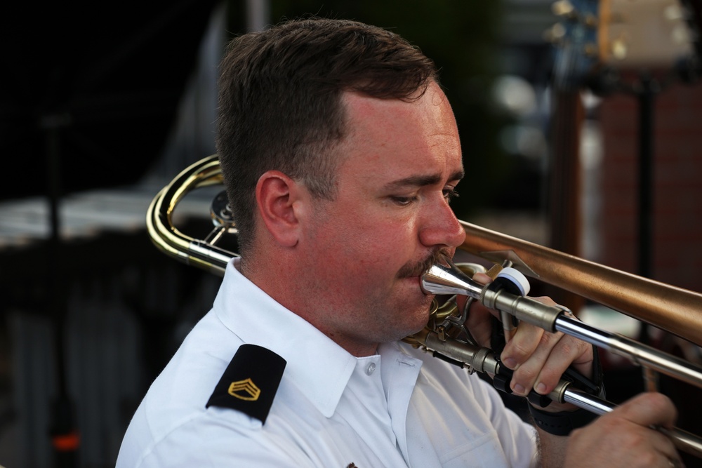 Army Reserve band performs for the Forest City Community