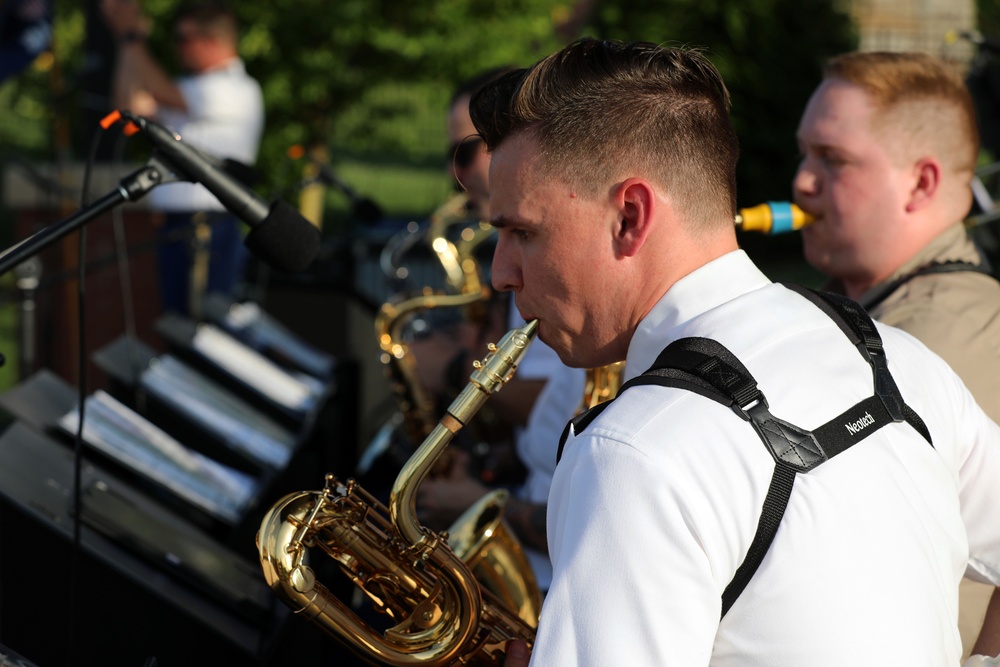 Army Reserve band performs for the Forest City Community