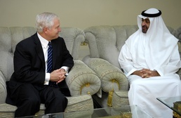 Defense Secretary Gates Meets with UAE Crown Prince
