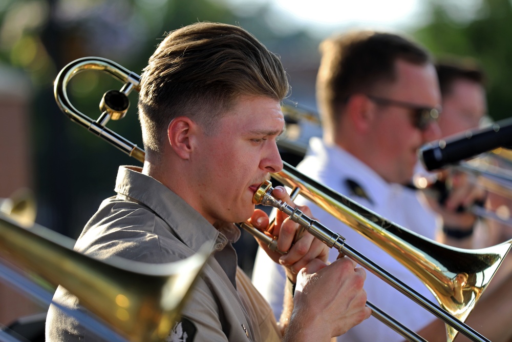 Army Reserve band performs for the Forest City Community