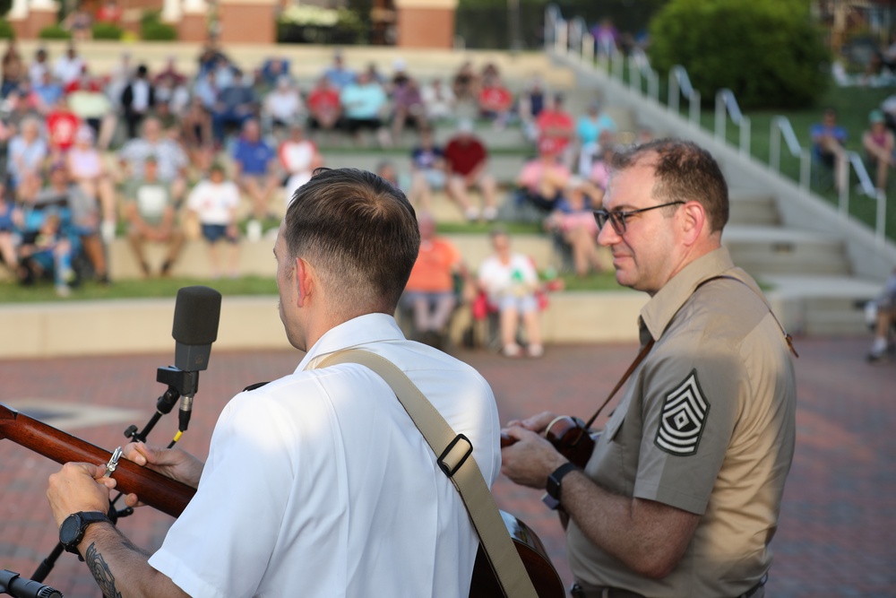 Army Reserve band performs for the Forest City Community