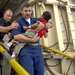 Navy Chaplain Transports Patient from Hospital Ship to Shore