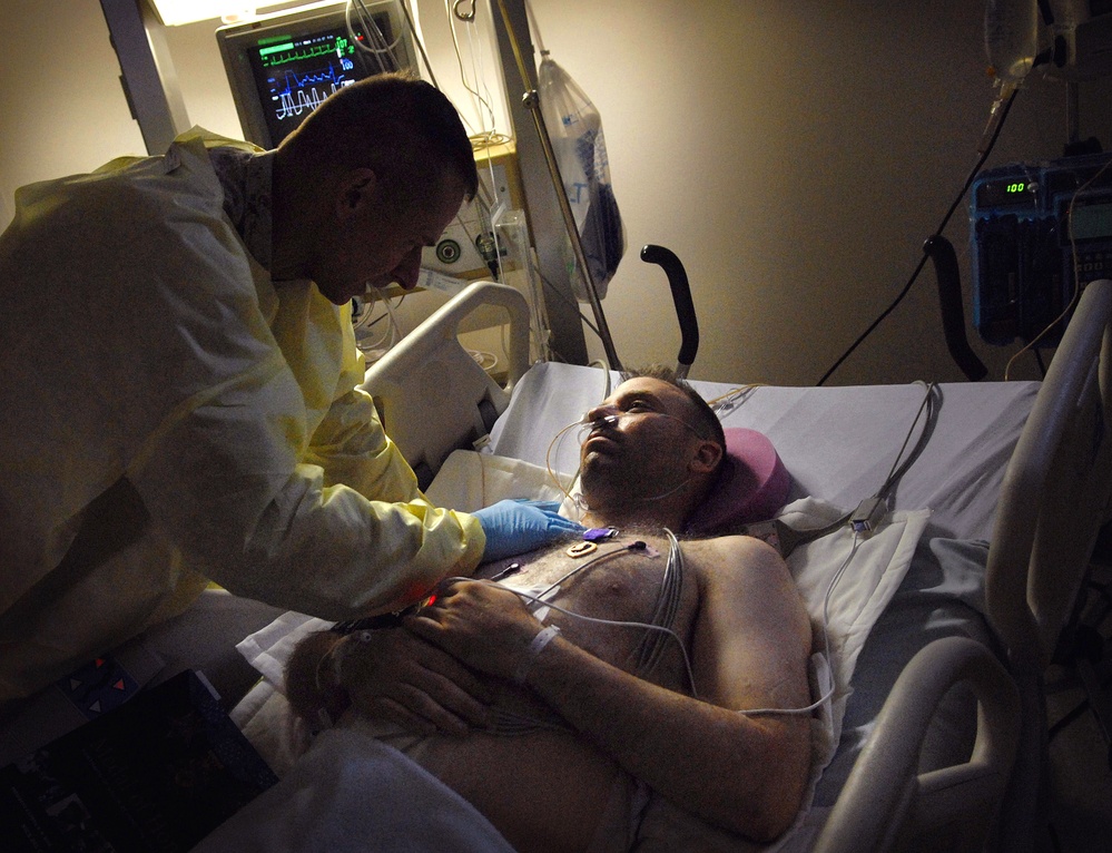 Army Major Awarded Purple Heart at Landstuhl Hospital in Germany