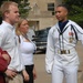 Navy Seaman Guides Visitors Through Pentagon Courtyard