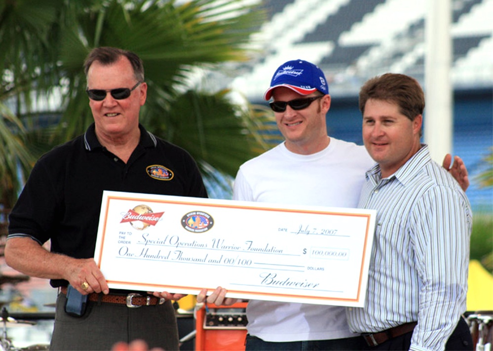 NASCAR Driver Dale Earnhardt Jr. Donates $100,000 to Special Operations Warrior Foundation