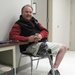 Amputee Veteran Visits Patients at Walter Reed