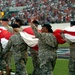 Army Soldier Carries U.S. Flag at Daytona 400