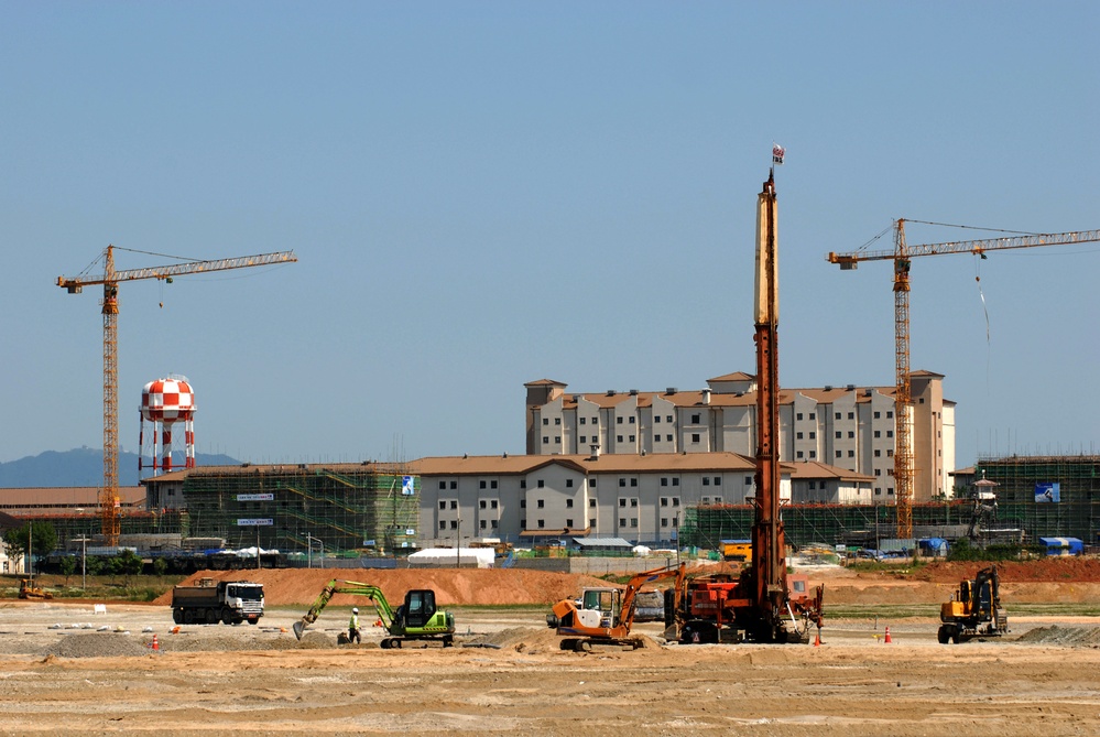 Camp Humphreys Expands, Replacing Rice Paddies and Tent City with New Barracks