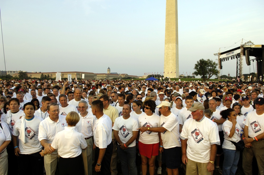 Thousands March in Second Annual Freedom Walk at National Mall