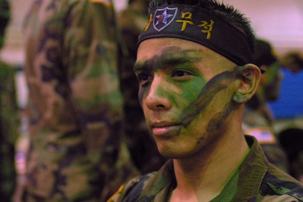 Army Tae Kwon Do Team Performs for Senior Enlisted Advisor at Camp Casey