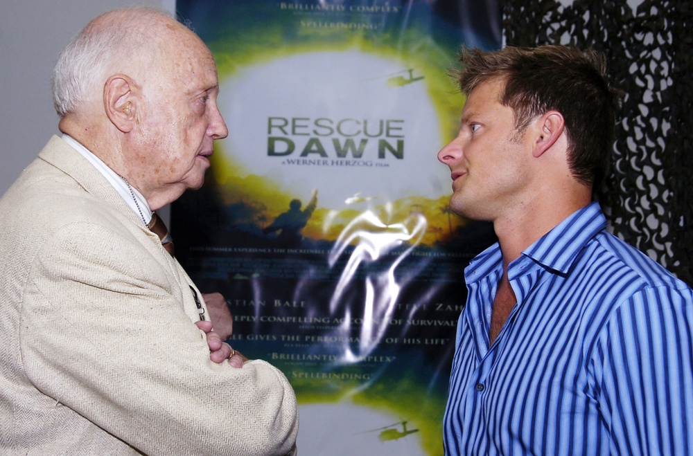 Retired Air Force Colonel Reunites with Actor Portraying POW Rescuer