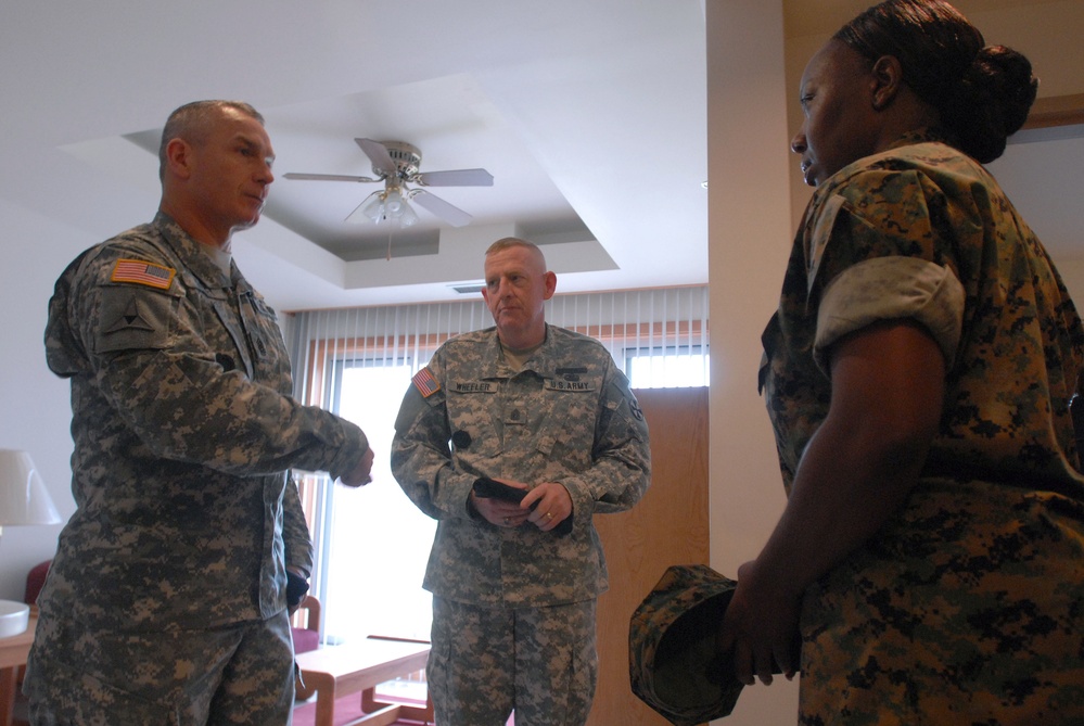 Senior Enlisted Advisor Tours New Barracks in South Korea