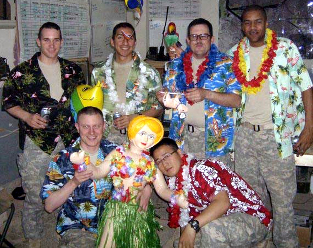 Troops Enjoy Hawaiian Luau Courtesy of Give2TheTroops