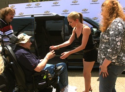 LeAnn Rimes Presents Disabled Veteran with Customized Chevrolet Uplander