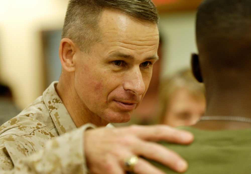Top U.S. Military Leader Visits Injured Marine at Tripler Army Medical Center