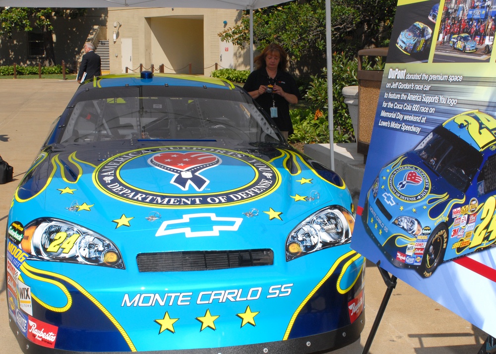 DuPont NASCAR Replica Displayed at Pentagon Courtyard
