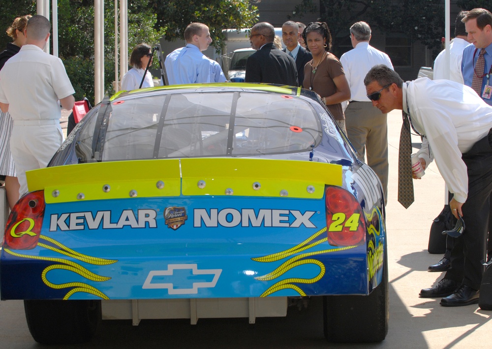Pentagon Hosts NASCAR Display to Honor U.S. Troops