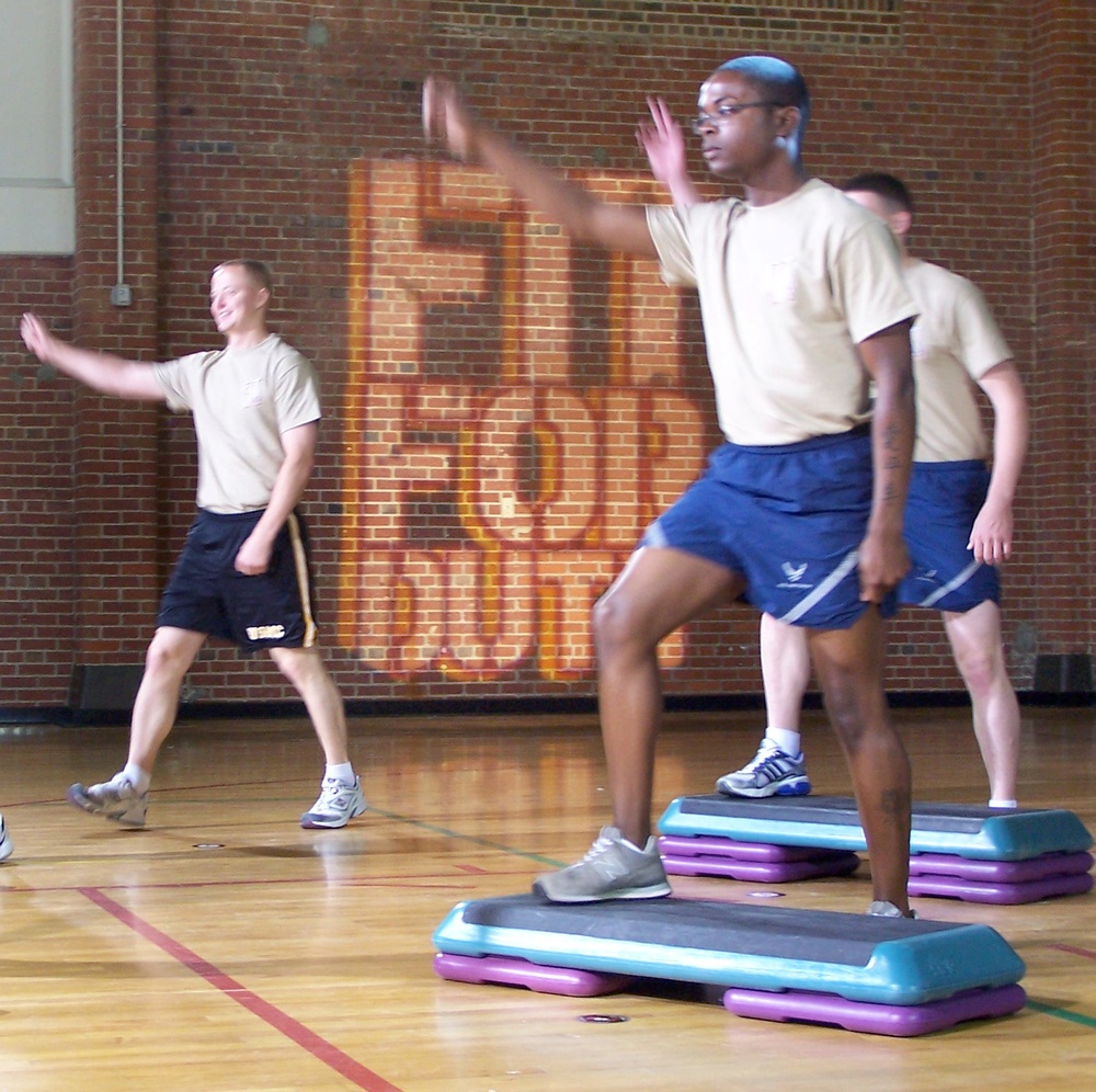 Fit for Duty Instructors Lead Exercises at Bolling Air Force Base
