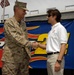 Gen. Pace Shakes Hands with NASCAR Driver Jeff Gordon Before Coca-Cola 600