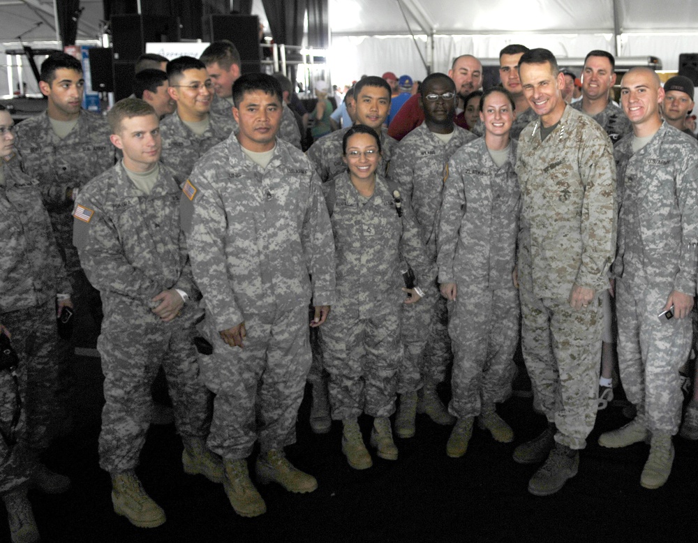 Top U.S. Military Leader Attends NASCAR Race with Troops