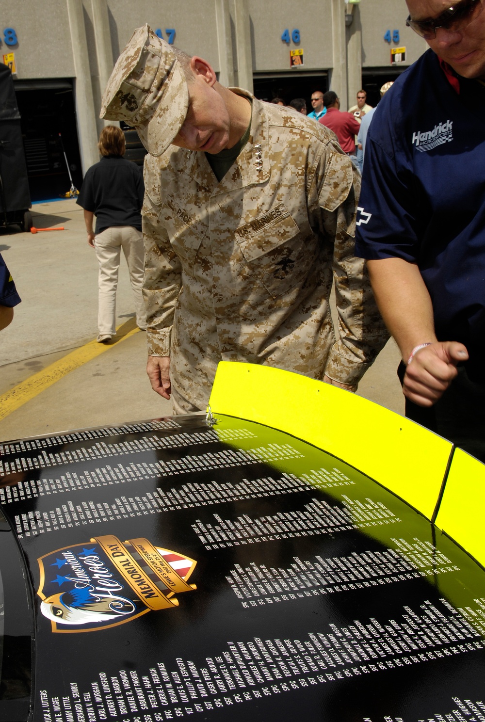 Top Military Leader Honors Fallen Troops at NASCAR Race