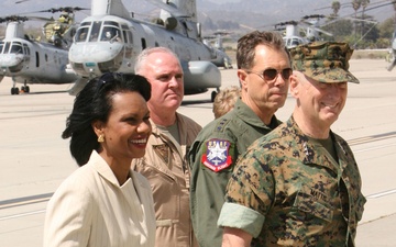 Rice Visits Marine Corps Base Camp Pendleton