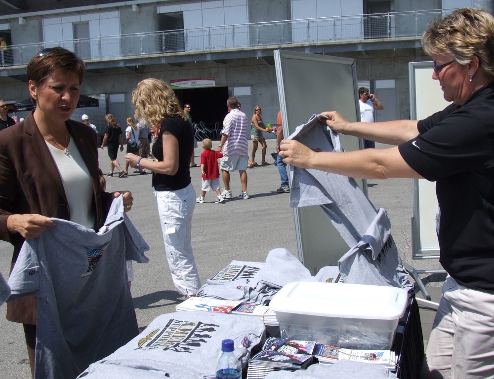 Defense Official Supports Wounded Vets at Speedway Event