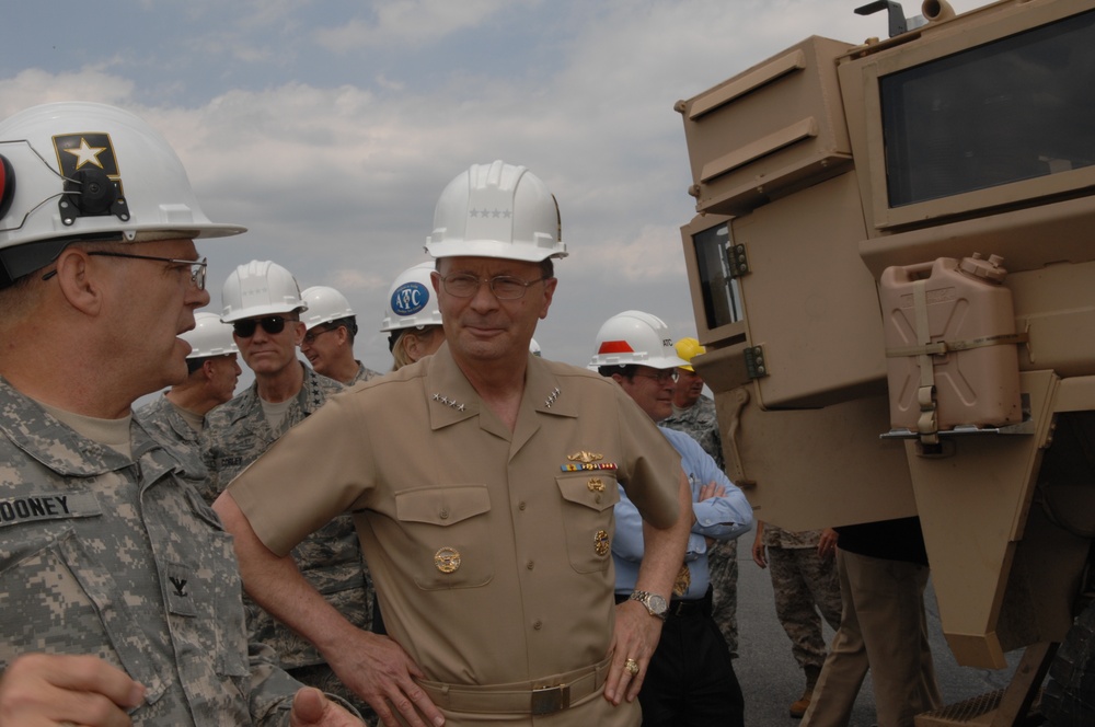 Army Col. Rooney Briefs Joint Requirements Oversight Council on MRAP Explosive Testing