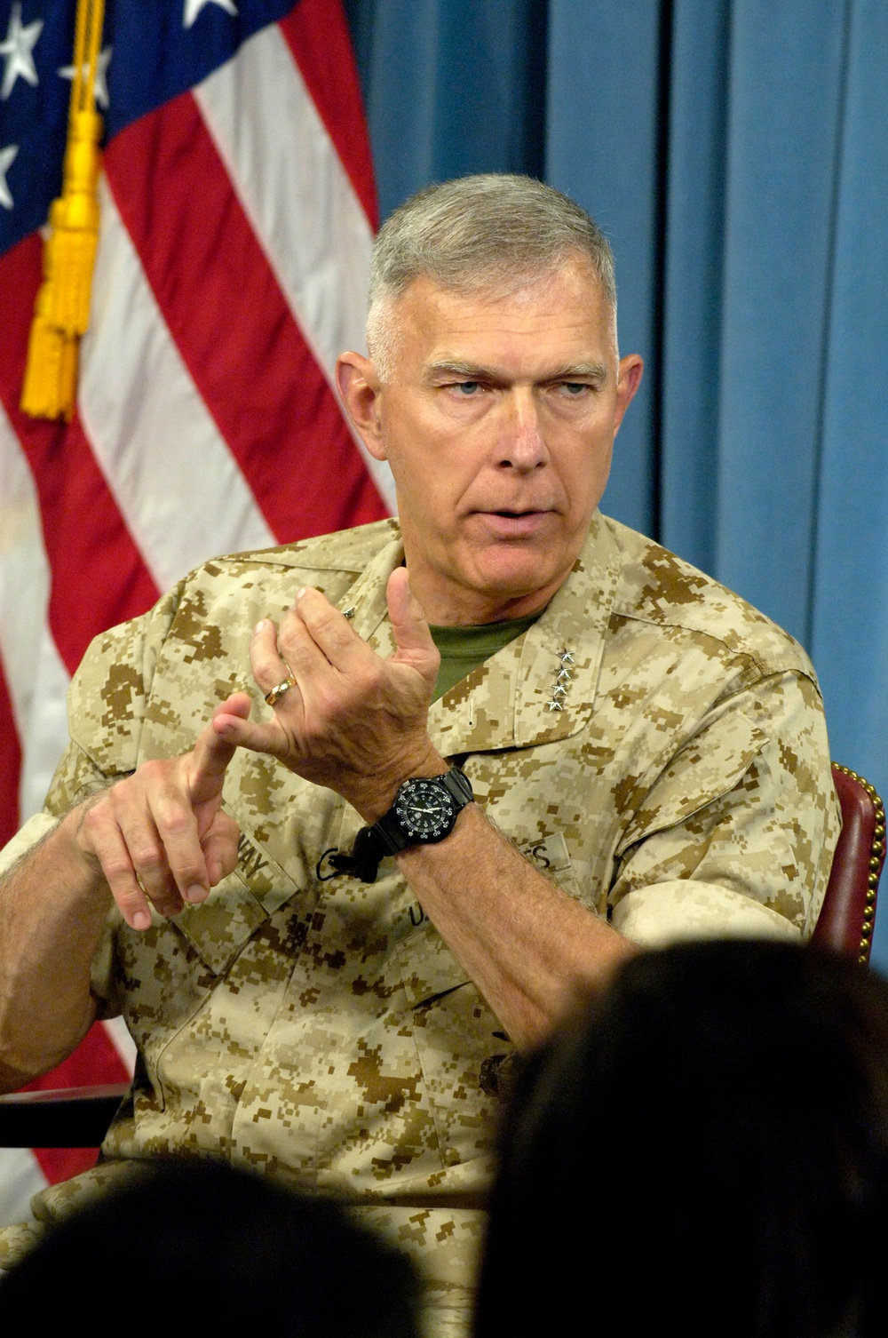 Marine Corps Commandant Addresses Media on Corps Issues and Programs