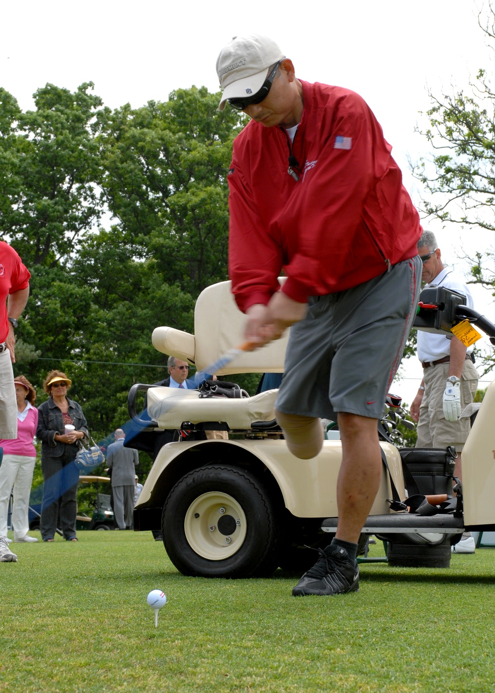 Wounded Warrior Golfs at Military Golf Program Launch