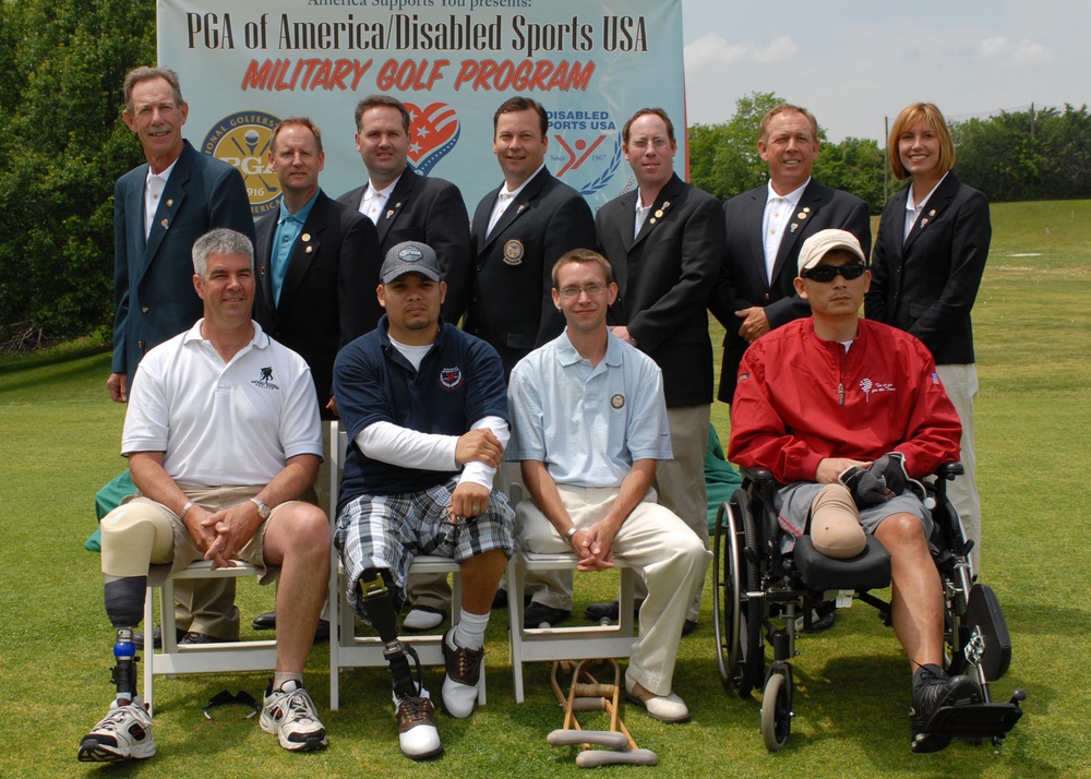 PGA Pros Support Wounded Soldiers at Military Golf Program