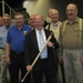 Wounded Warrior Receives Eagle Cane from Woodcarvers