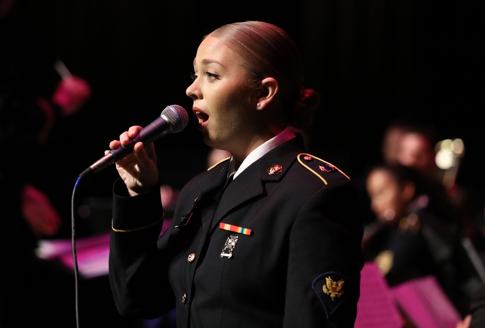100th Army Band performs at the City of Morganton Municipal Auditorium