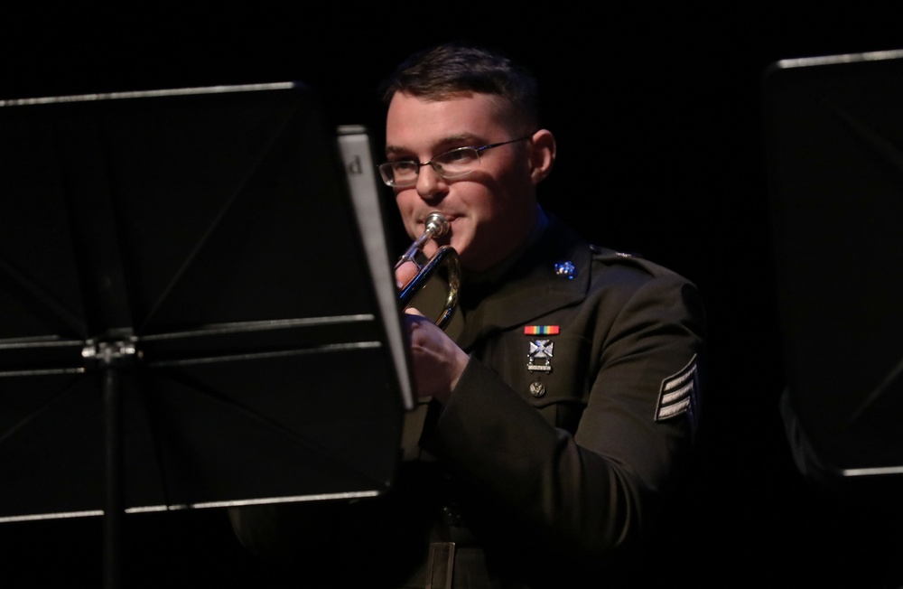 100th Army Band performs at the City of Morganton Municipal Auditorium
