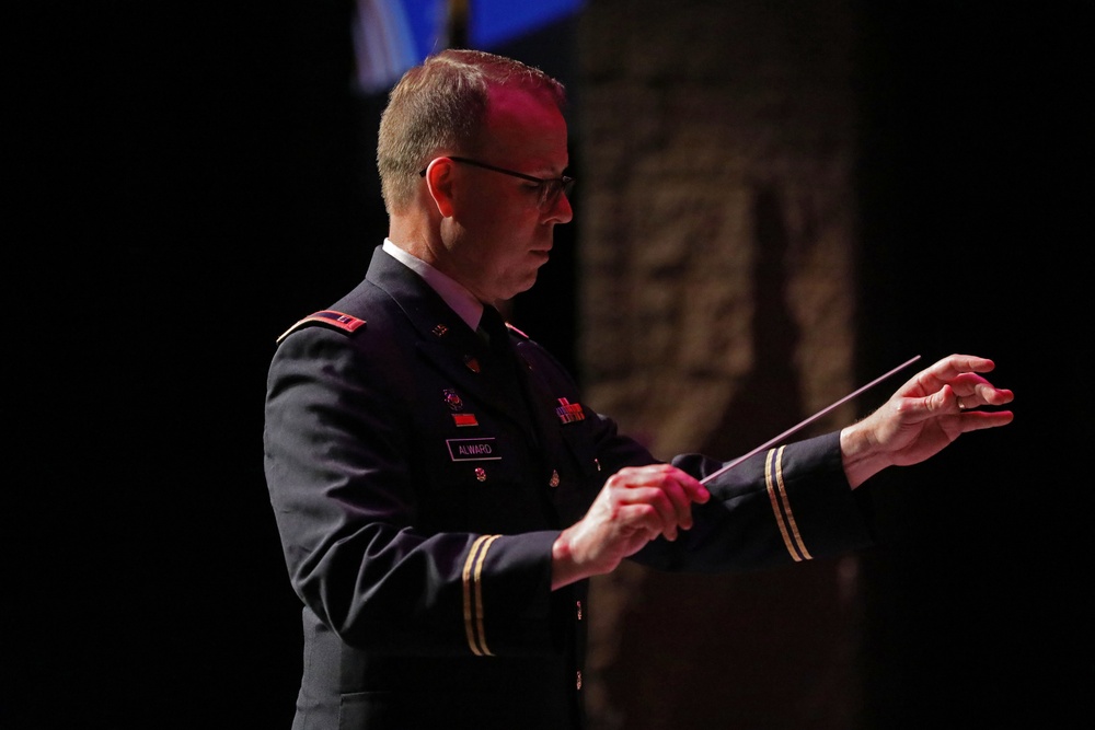 100th Army Band performs at the City of Morganton Municipal Auditorium