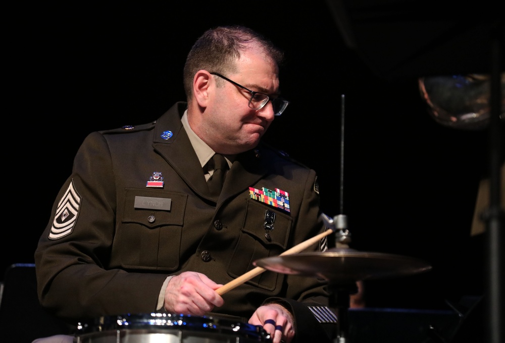 100th Army Band performs at the City of Morganton Municipal Auditorium