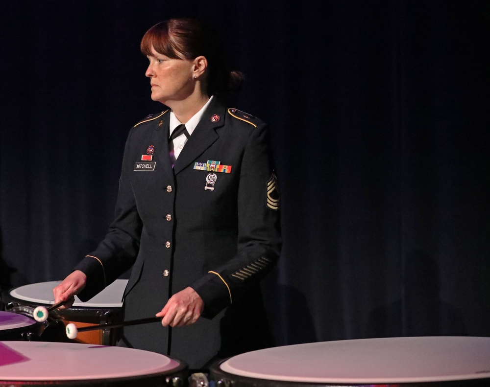 100th Army Band performs at the City of Morganton Municipal Auditorium