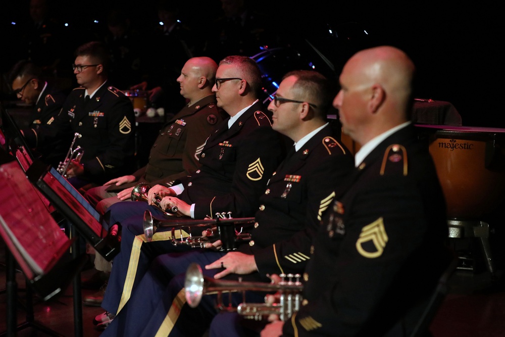 100th Army Band performs at the City of Morganton Municipal Auditorium